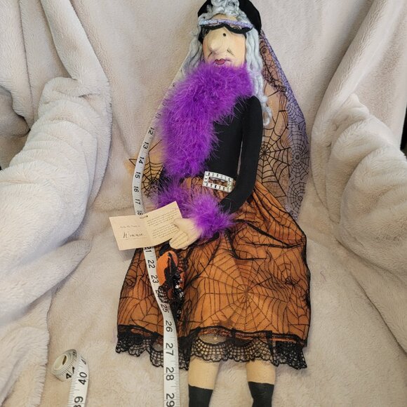 Joe Spencer Gathered Traditions Witch" WINNIE" NWT Purple Boa Rhinestone Belt - Picture 9 of 11